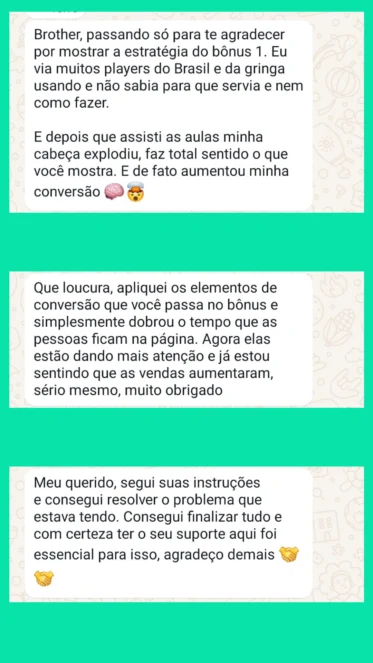 Prova Social WhatsApp Bônus